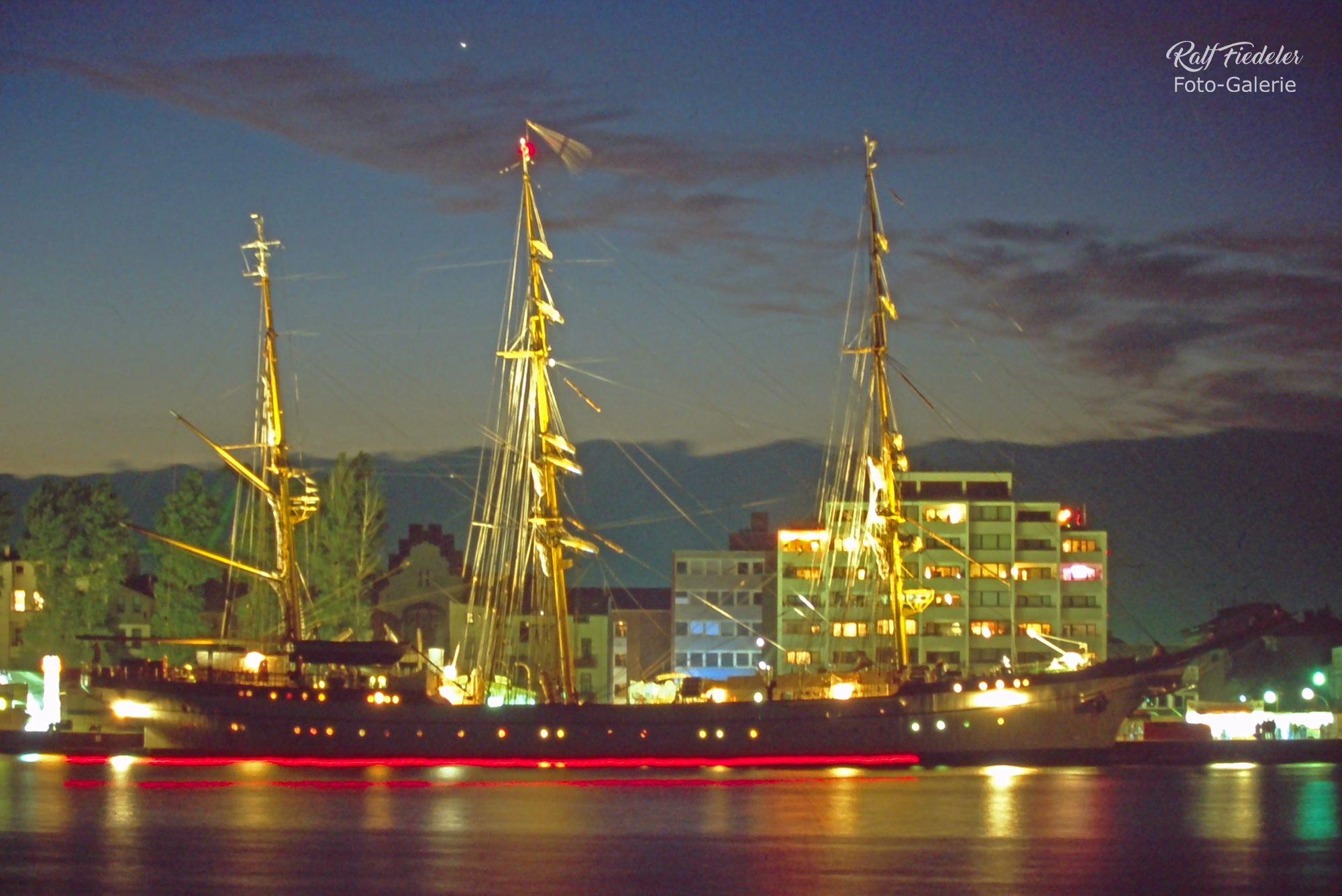 Das Segelschulschiff Georg Fock am Bontekai in Wilhelmshaven