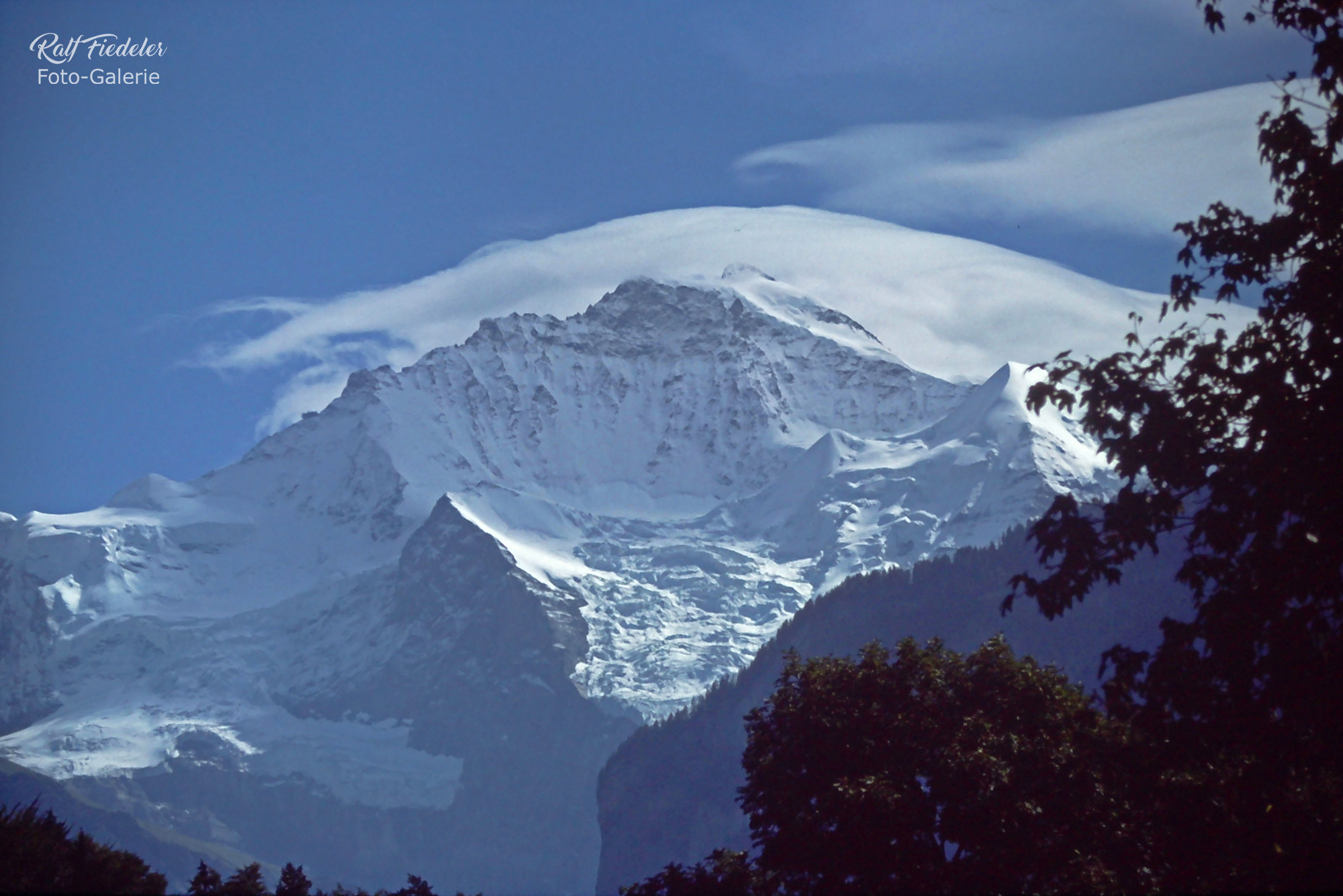 Jungfrau im Schnee sehr nah