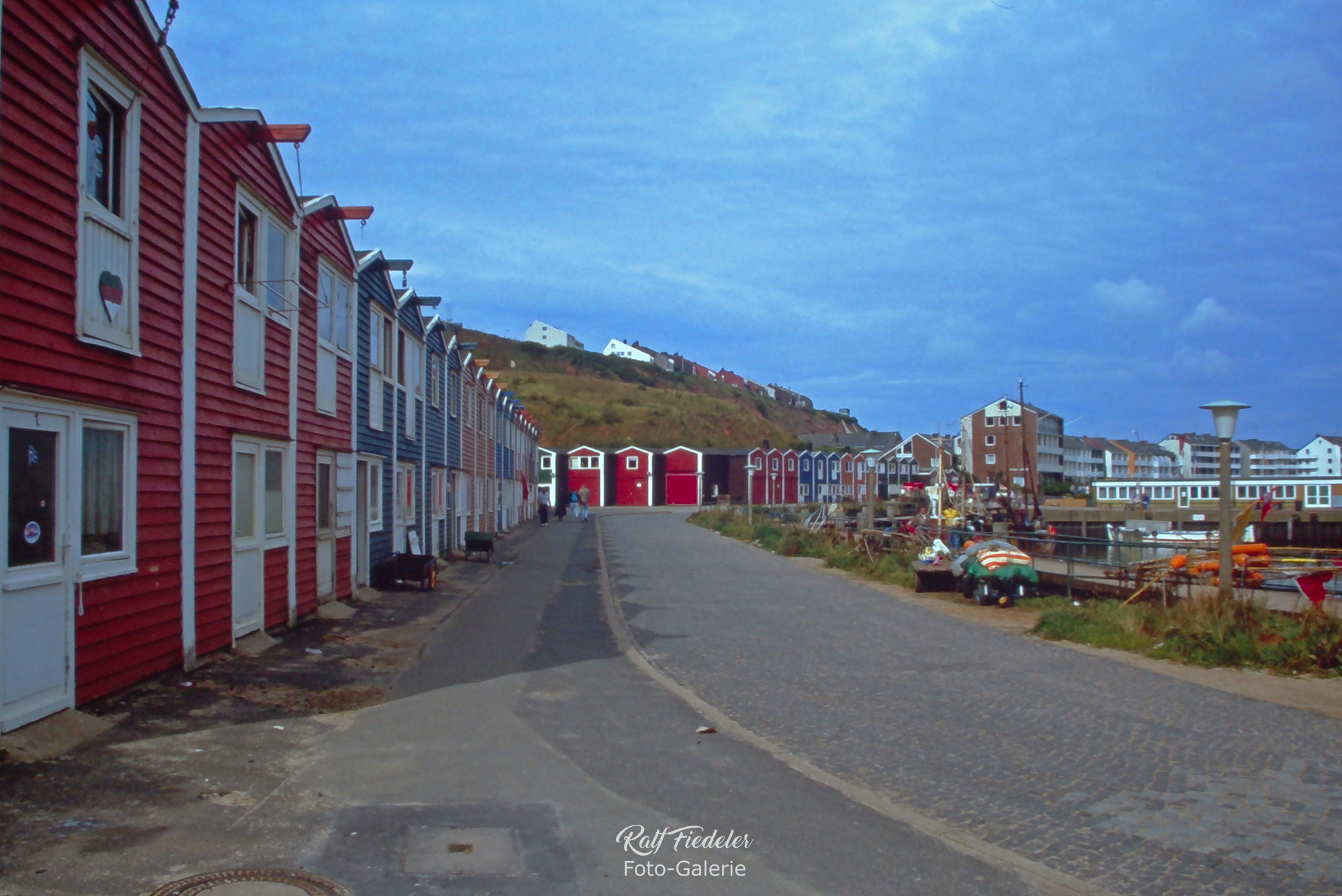Hummerbuden im Hafen von Helgoland