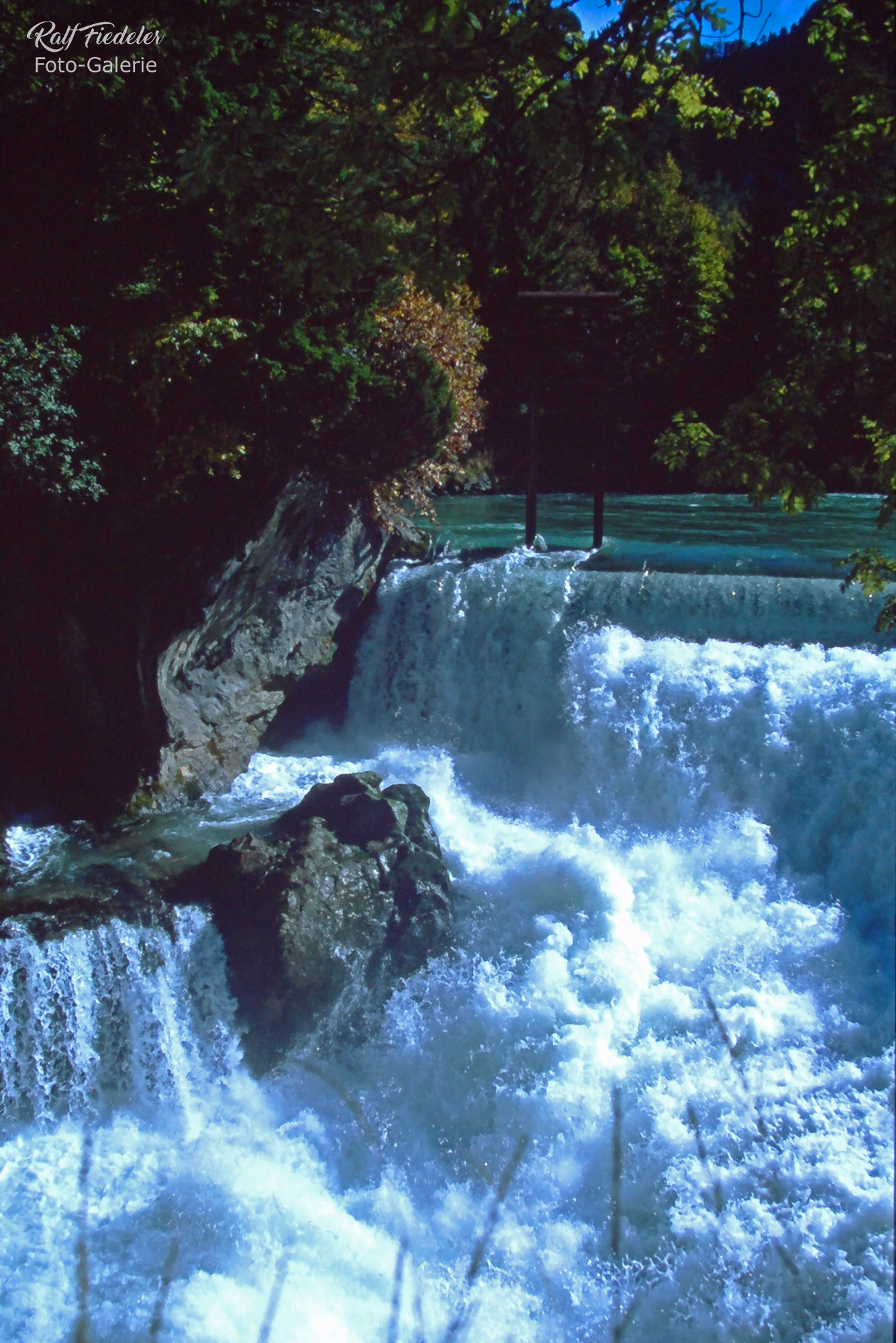 Bildausschnitt vom Lechfall bei Füssen