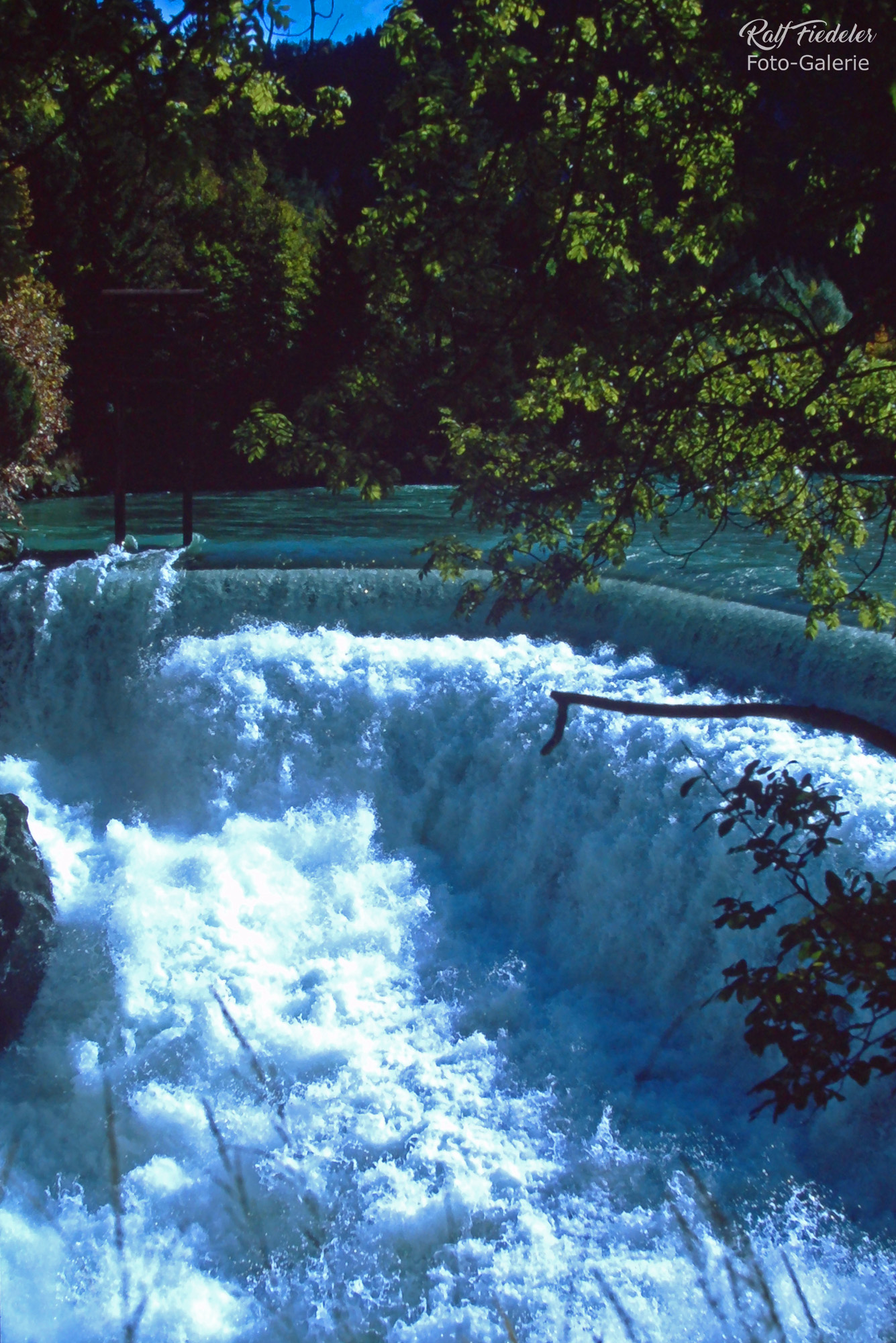 Bildausschnitt vom Lechfall bei Füssen