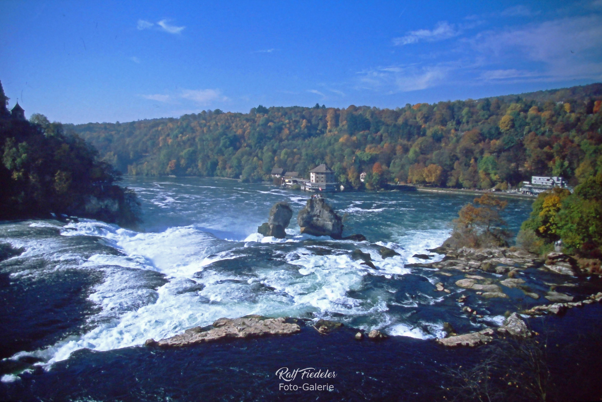Rheinfall in Schaffhausen als Gesamtpanorama