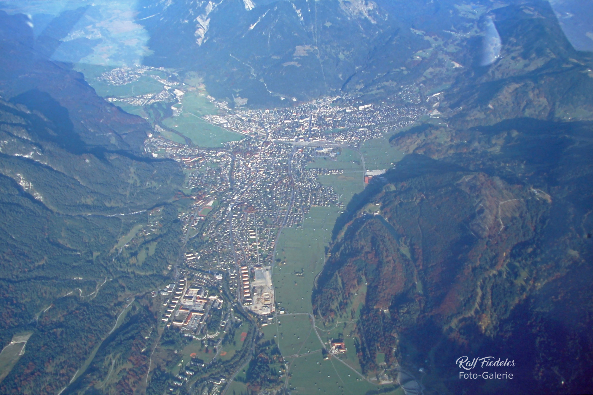 Luftaufnahme von Garmisch-Partenkirchen