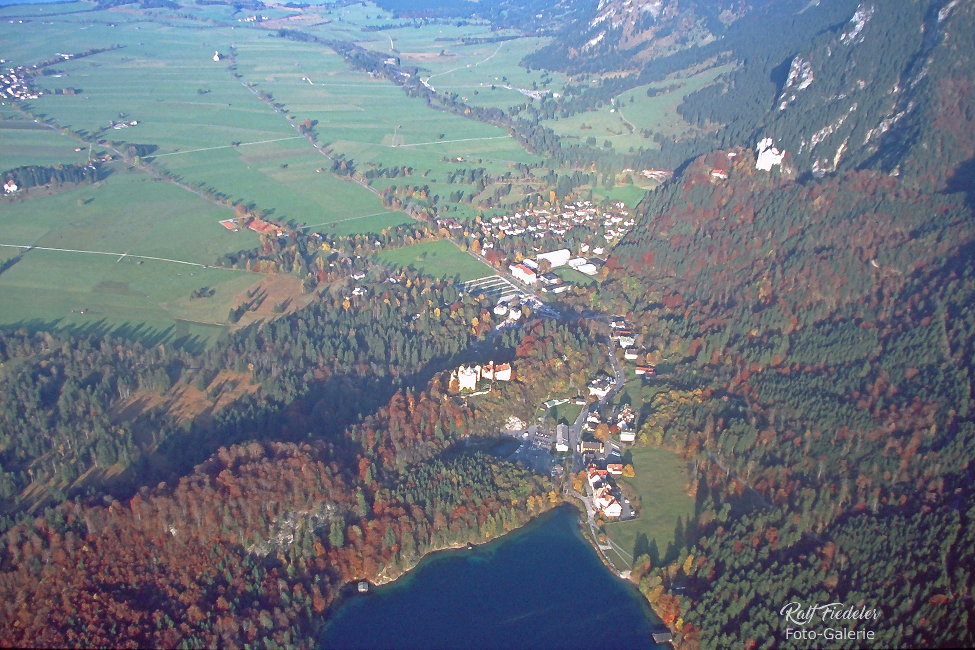 Alpsee mit Schloss Neuschwanstein und Schloss Hohenschwangau