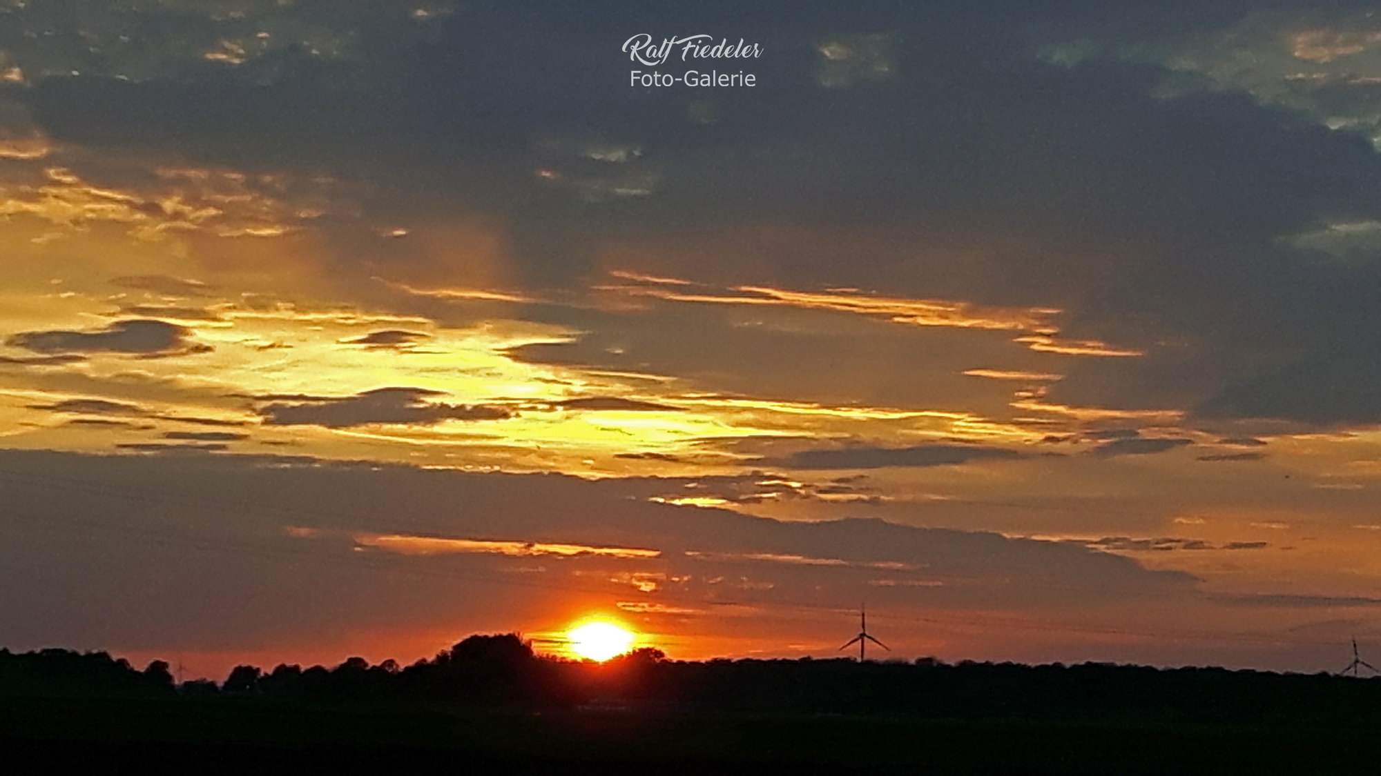 Sonnenuntergang am Deister in Barsinghausen