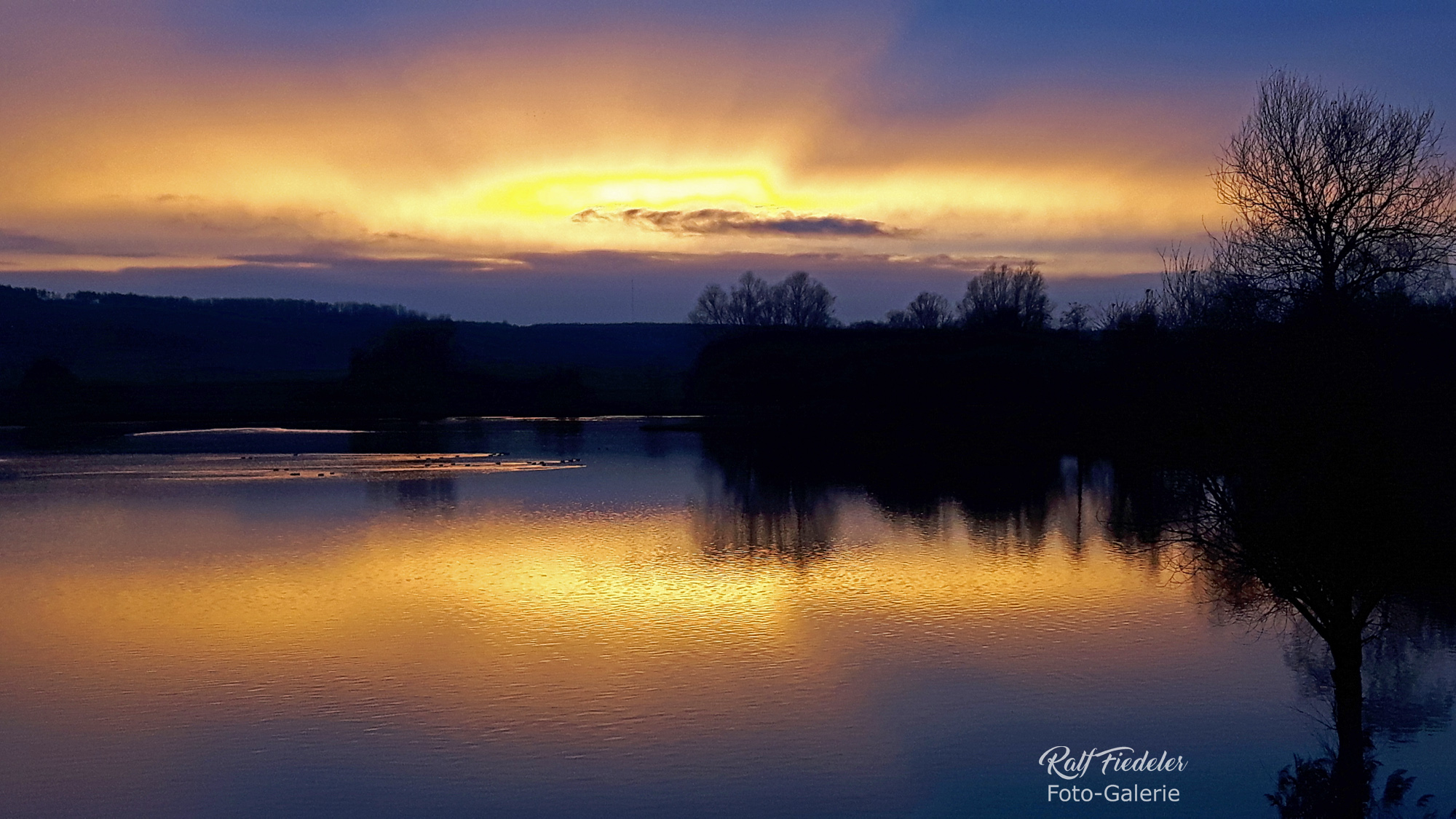 Himmel über dem Obernzenner See am Nachmittag