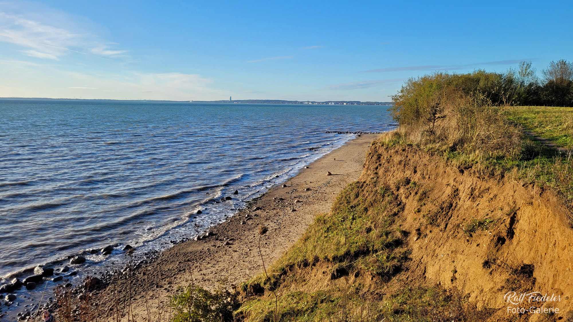 Abbruchkante in Sierksdorf von dem Sturmhochwasser