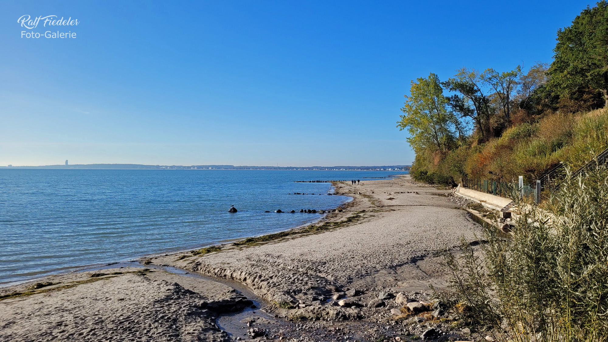 Strand in Sierksdorf von der Aussichtsplattform aus