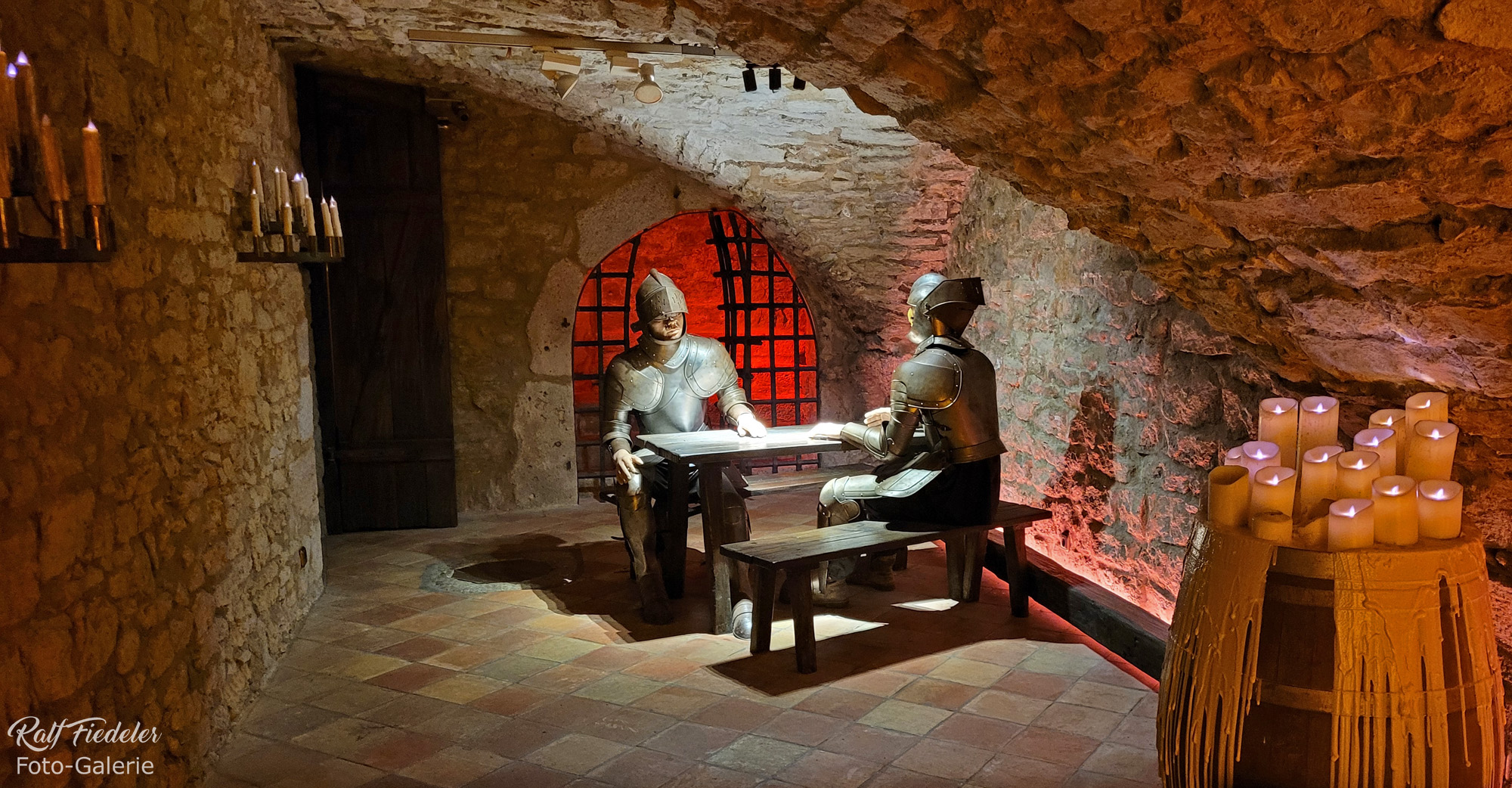 Rittergewölbe im Keller der Waffenkammer in Rothenburg ob der Tauber