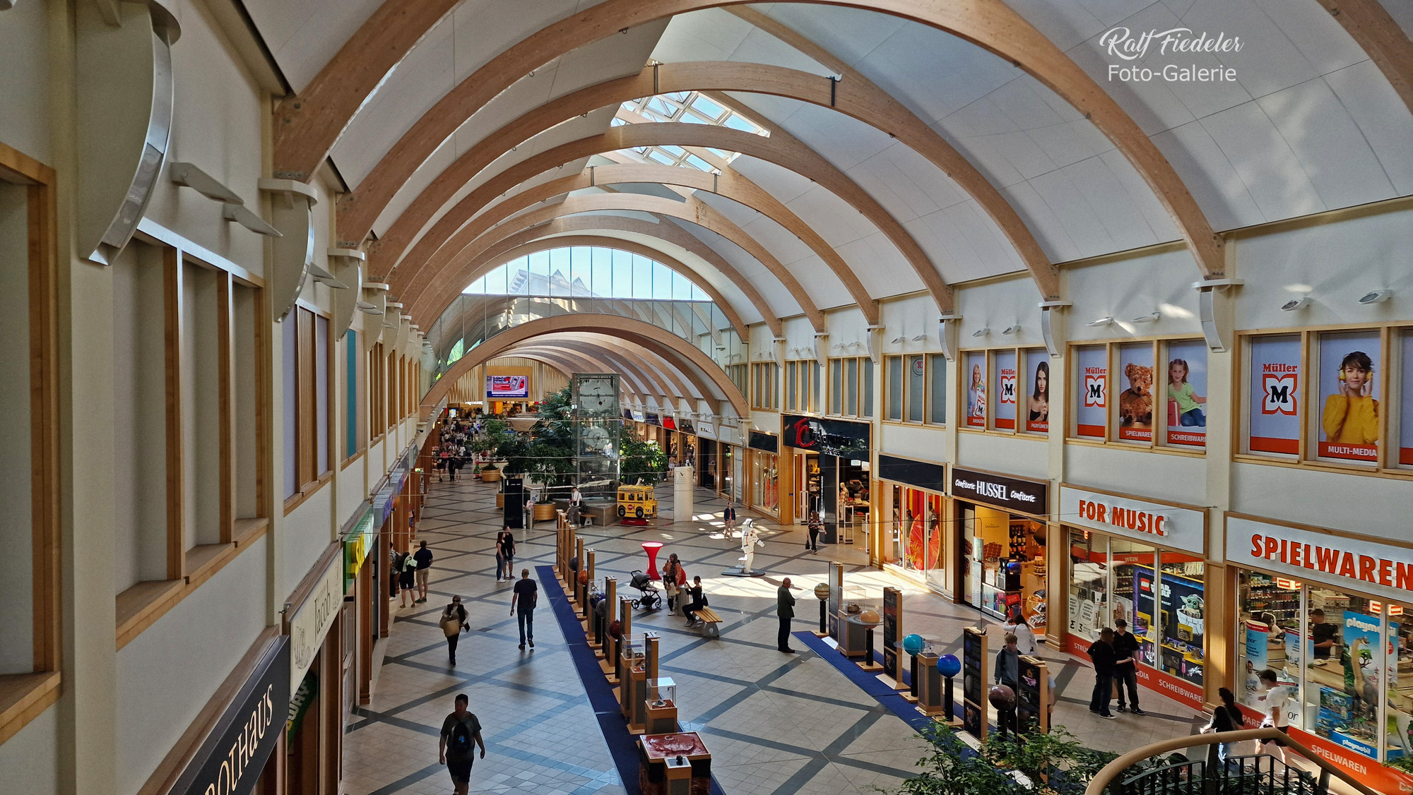 Brücken-Center in Ansbach von der Galerie aus