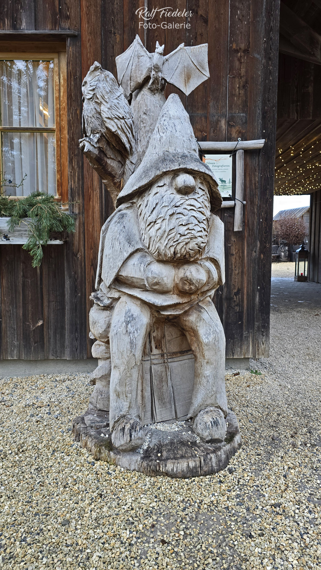 Skulptur direkt am Eingang zum Wildpark Bad Mergentheim